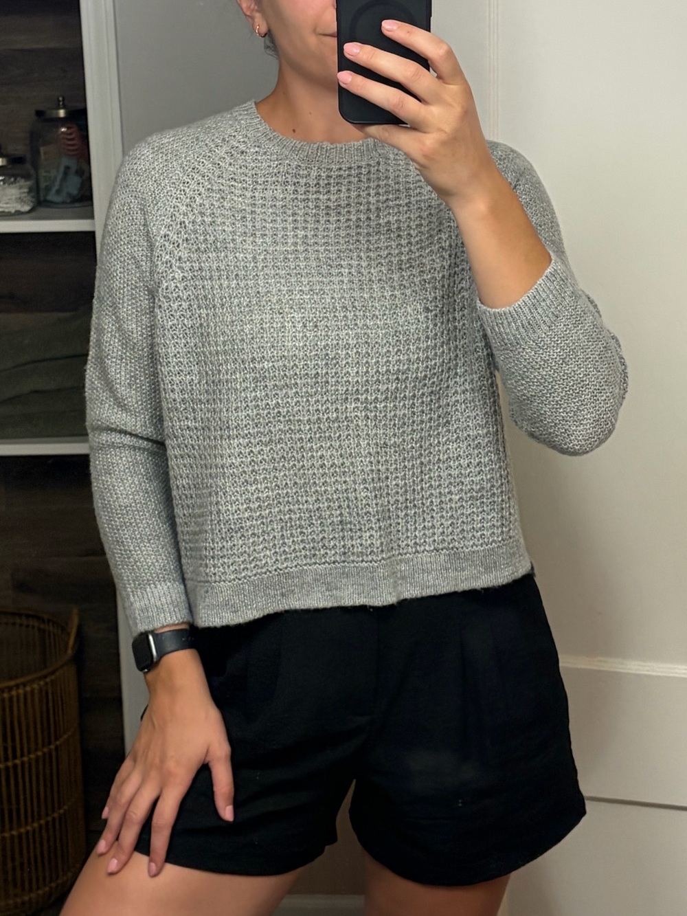 Gray sweater